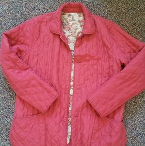 Red quilted jacket double-sided, size M